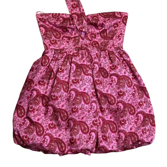 Revolve Likely Alyssa Paisley One Shoulder Bubble Dress Pink Size 6 NWT MSRP 228 - Picture 6 of 9